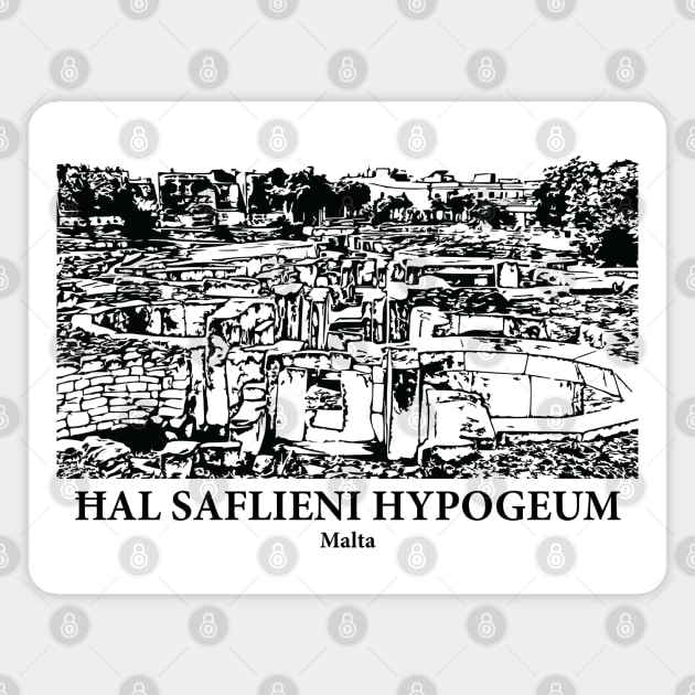 Ħal Saflieni Hypogeum - Malta Magnet by Lakeric